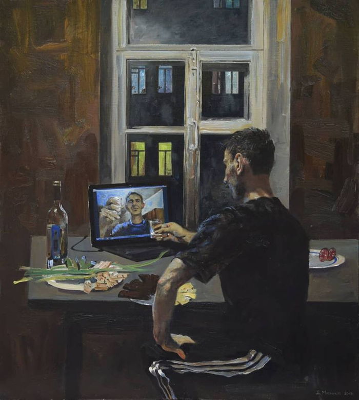 Друзья отмечают внедрение 5G. Он сделает мир лучше, а общение - более доступным