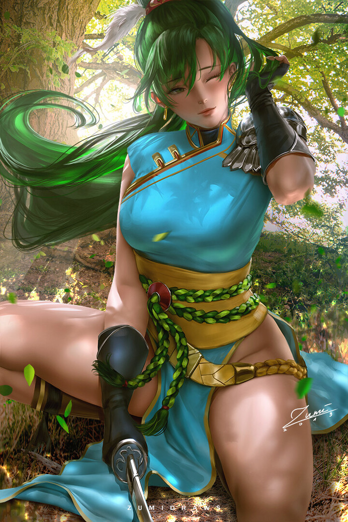 Lyn - Art, Drawing, Lyn, Fire emblem, Zumidraws