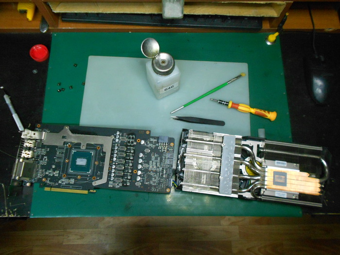 Asus 1060 Strix graphics card. Turns off randomly - My, , Repair of equipment, Video card, Flooding, Computer Repair, Longpost, Geforce GTX 1060