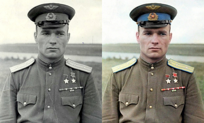 My coloration - My, Colorization, The Great Patriotic War, The hero of the USSR, 