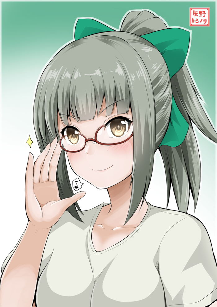 Yuubari - NSFW, Kantai collection, Anime, Anime art, Yuubari, Megane, Etty, Longpost