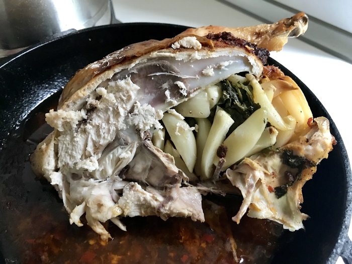 Чесночно-аджичная курочка Рецепт, Цыплята, Чеснок, Запекание, Аджика, Длиннопост