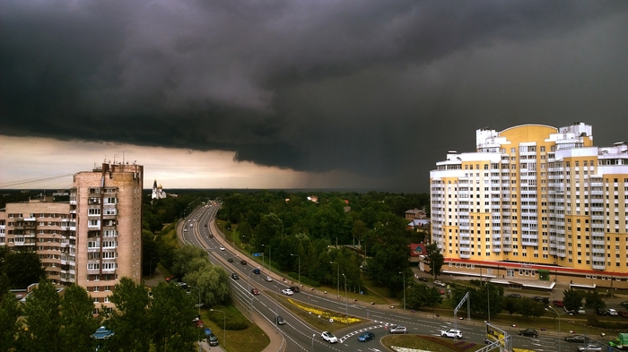 Главное вовремя закрыть окно. - Моё, Тучи, Погода, Чернь, Фотография