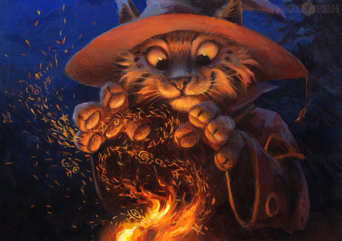 Sorcery Soup - Furry, Art, Kenket, Magic, Night