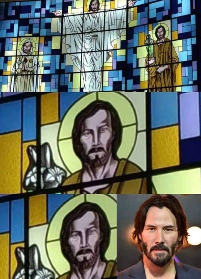 That's it... - Keanu Reeves, Mosaic, Icon, The photo