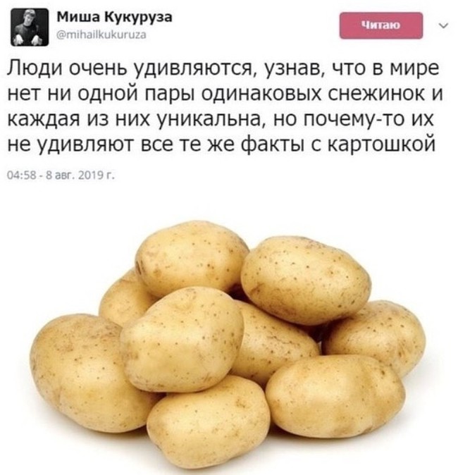 Uniqueness. - Uniqueness, Potato