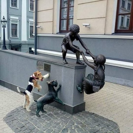 Friendship multiplies joys and crushes sorrows. Henry George Bon - Animals, Dog, Kazan, Monument