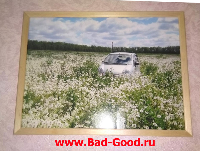 Wall painting with your own hands. - My, Painting, Homemade, With your own hands, Cheap, , Daewoo, Daewoo matiz, Nature