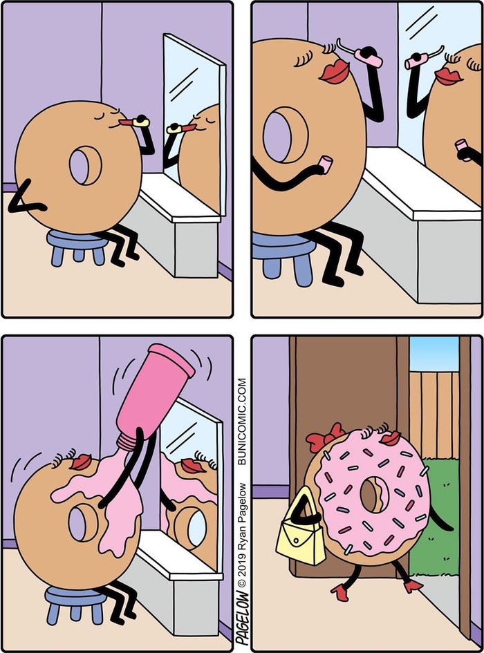 ...and some frosting - Buni, Web comic, Pagelow, Donuts, Makeup, Comics