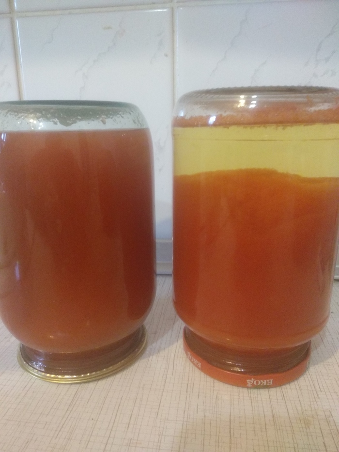 Why shake the juice with the pulp before drinking. - My, Tomato juice, Canning, Friday