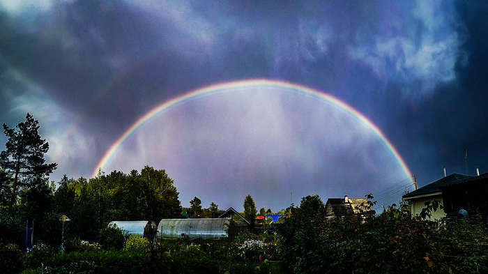 Somewhere over the rainbow... - Моё, Фотография, Фото на тапок, Радуга