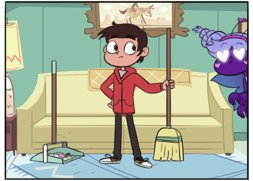 Star vs. the forces of evil. Comic (cleaning) - Star vs Forces of Evil, Humor, Comics, Star butterfly, Marco diaz, Longpost, , Animated series, Moringmark