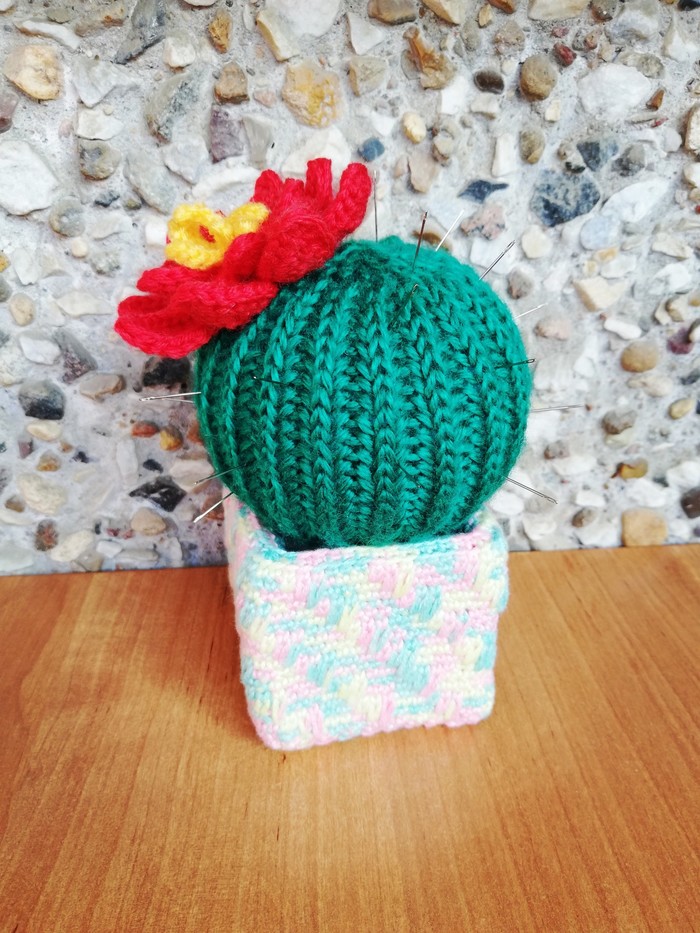 Cactus - My, Needlework without process, Knitting, Cactus