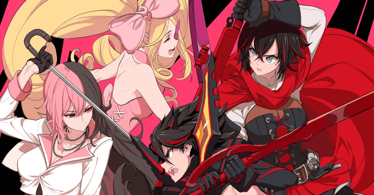 Pink and Red - NSFW, RWBY, Kill la Kill, Crossover, Anime Art, Dishwasher1910, Аниме, Арт, Сериалы, Кроссовер