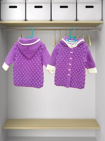 Неделя работы и кардиган для малышки готов