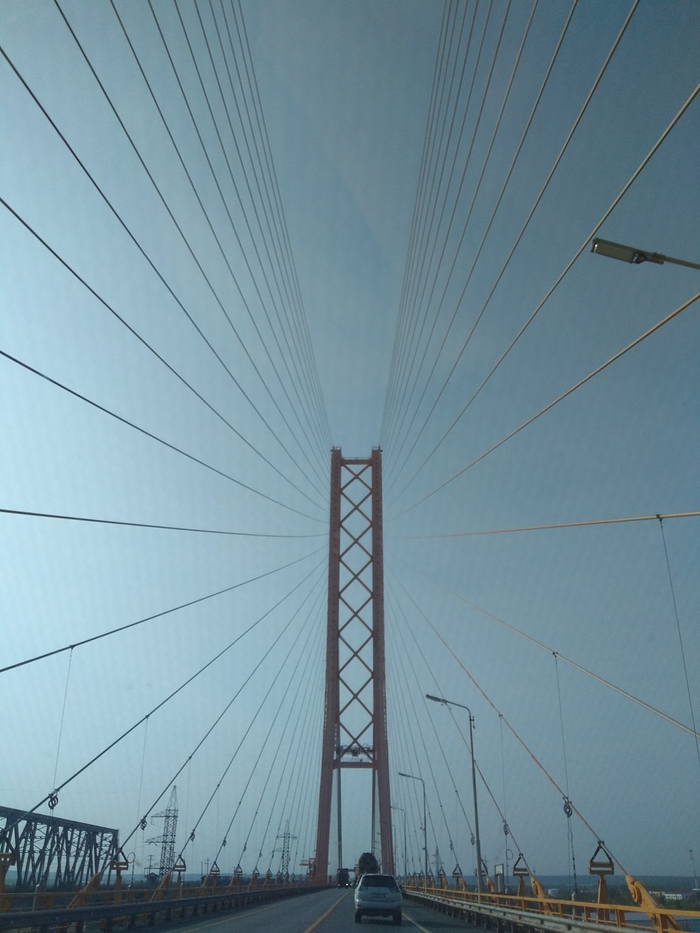 Yugorsky bridge - My, The photo, Bridge, Monumental, Longpost