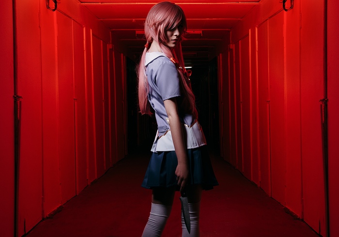 Yuno Gasai Косплей, Девушки, Yuno Gasai, Аниме, Дневник будущего, Длиннопост