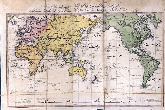 Ottoman map of the world (1803) - Cards, Ottoman Empire, one, 