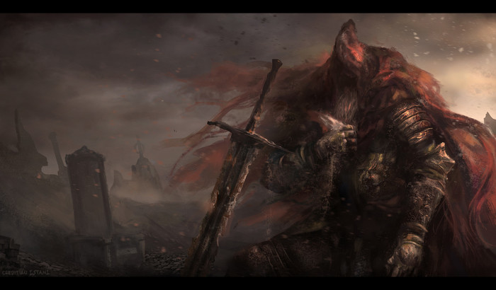 Slave Knight Gael - Slave Knight Gael, Art, Dark souls 3