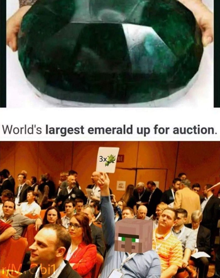 World's largest emerald up for auction - Emerald, Emerald, Minecraft, Inhabitant