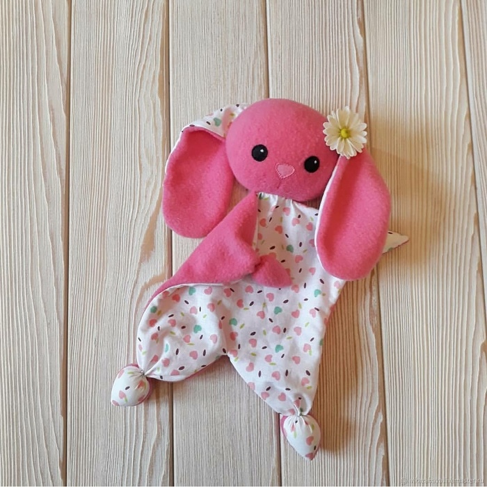 Comforter Bunny - My, Comforter, Handmade, Soft toy, Author's toy, Toys