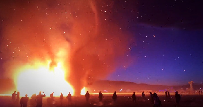 fire tornado - Burning man, Tornado, Fire, Video