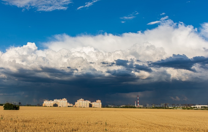 Lipetsk, microdistrict Eletsky - The photo, Lipetsk, Lipetsk region, Clouds, Neighborhood, Nature, Town