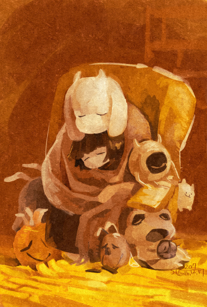 Hugs - Undertale, Toriel, Frisk, Монстр, Арт, Игры, Компьютерные игры