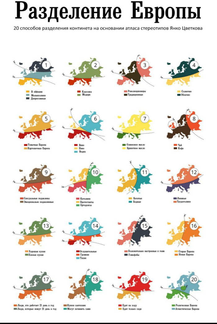 The division of Europe.... - World map, Europe