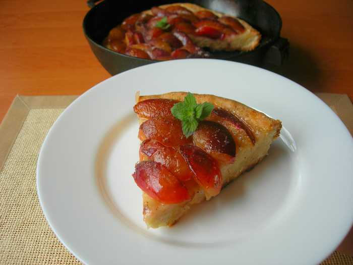 Classic German cuisine - Bavarian plum pie - My, Recipe, Pie, Plum pie, Bakery products, Food, Cooking, Video, Longpost