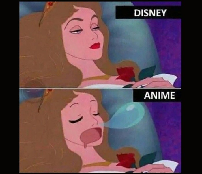 Difference - Walt Disney, Anime, Copy-paste