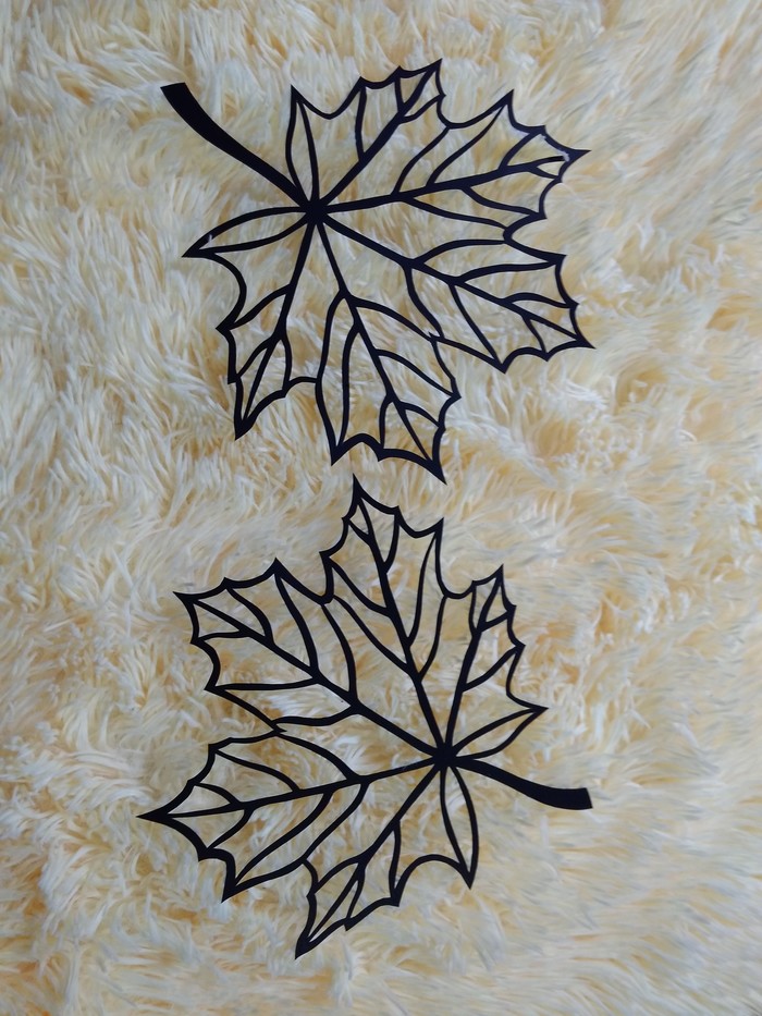 Technique stained glass Autumn leaf - My, Stained glass, Paper, Autumn leaves, Hobby, Video, Longpost