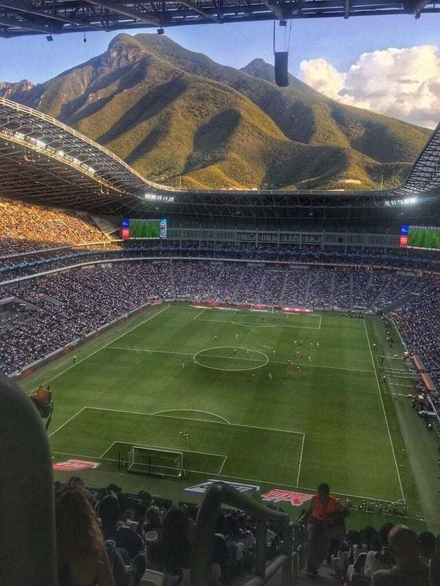 Stadium in Monterrey, Mexico - The photo, Stadium, Mexico, beauty, Nature, The mountains