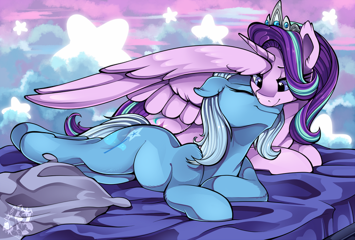 Great And Powerful With Starlight My Little Pony, Trixie, Starlight Glimmer, , , MLP Lesbian, Breioom