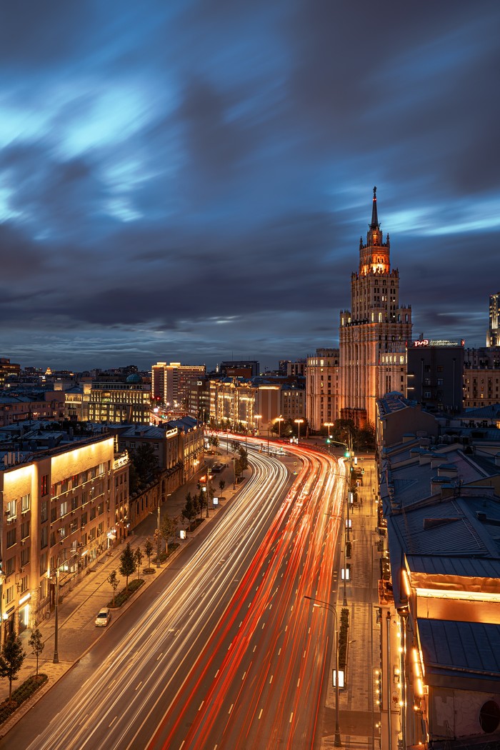 Высотное здание на площади Красных Ворот Москва, Фотография, Фотограф, Садовое кольцо
