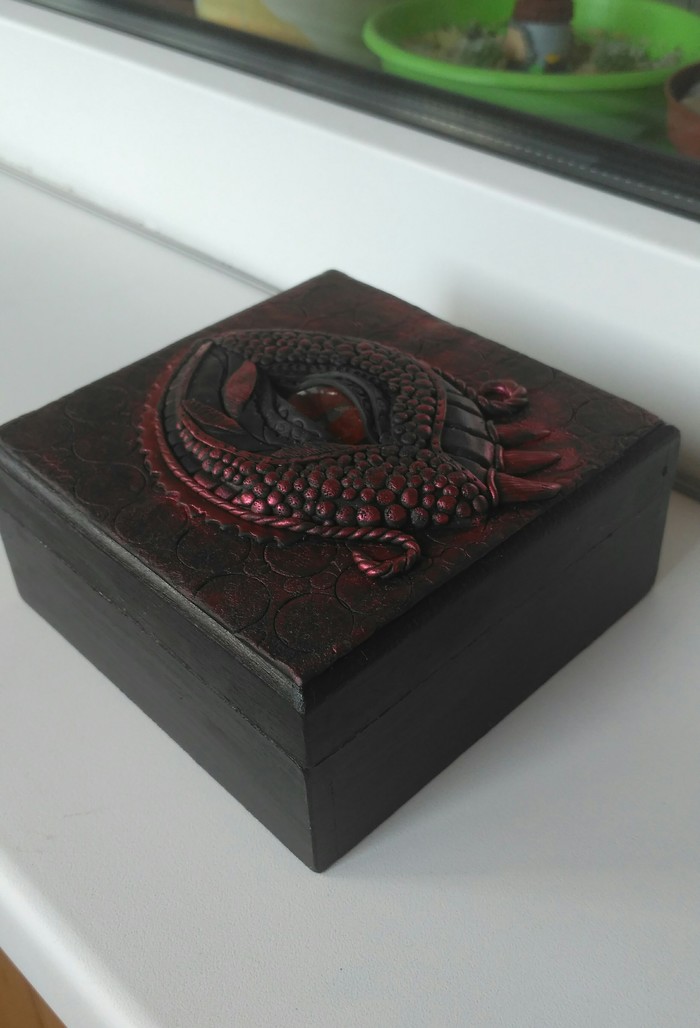 Some dragon eyes - My, Polymer clay, Eye of the Dragon, Casket, With your own hands, Longpost, Needlework without process