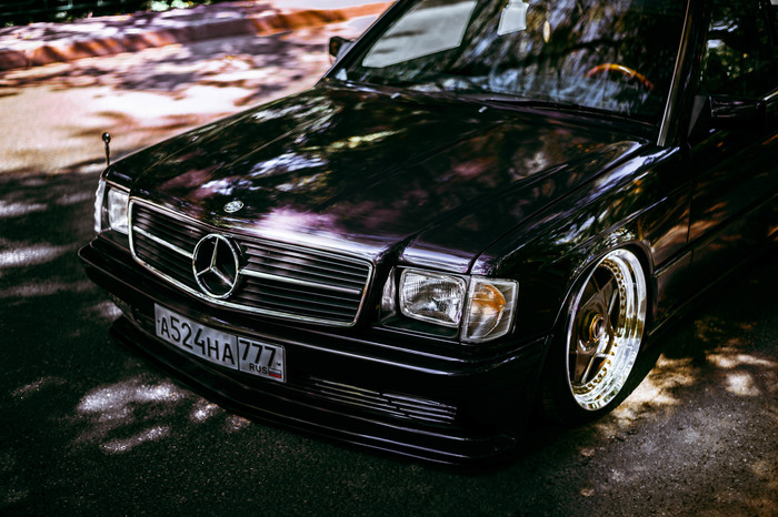 Baby-Benz: Mercedes-Benz W201 - Моё, Мерседес, Stance, W201, Пневмоподвеска, Длиннопост