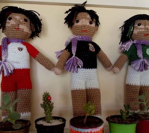 Grandpa knits Vitiligo dolls to support children who are different - Creation, Children, Kindness, Elderly, Longpost, Vitiligo, Knitted toys