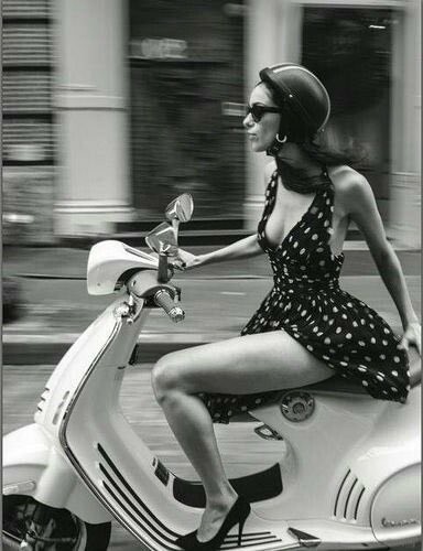 Retro - Female, Scooter, Girls, Women