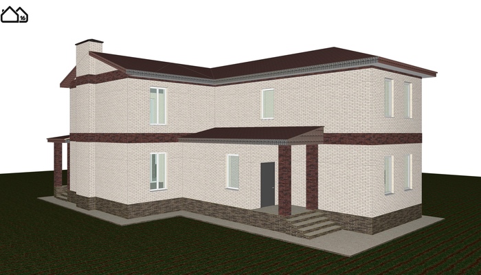 The project of a two-storey brick house with an area of ??230 sq.m. - My, Project, Building, Architecture, Design, Dacha, House, My house, Longpost