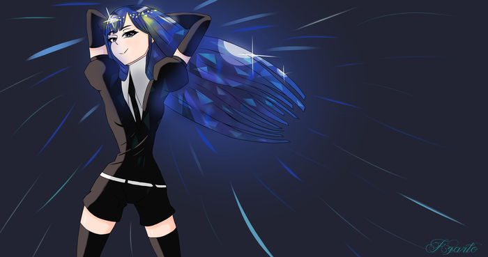 Lapis Lazuli - My, Houseki no kuni, Anime art, Fan art, Lapis lazuli