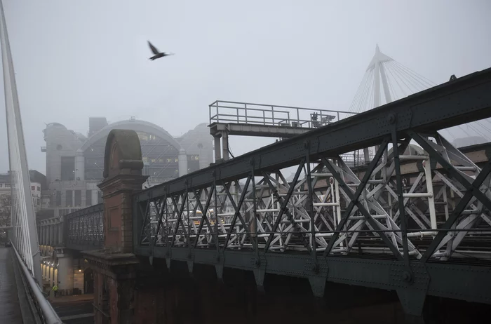 Weave - My, London, The photo, Bridge, Fog, Art
