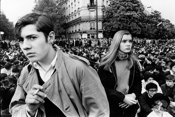 Student demonstration in Paris, 1968 - Retro, France, Paris, The photo, Protest
