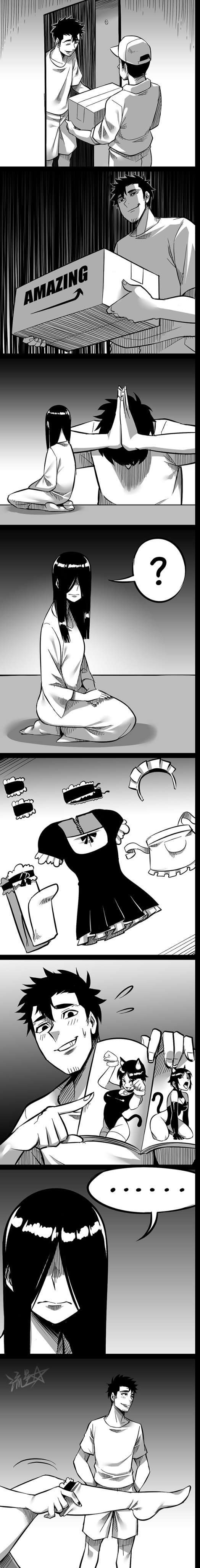 Cute Pocket Maid Sadako 4 - Manga, Call movie, Anime, Comics, Milota, Housemaid, Longpost, Cnmbwjx, Sadako in my home