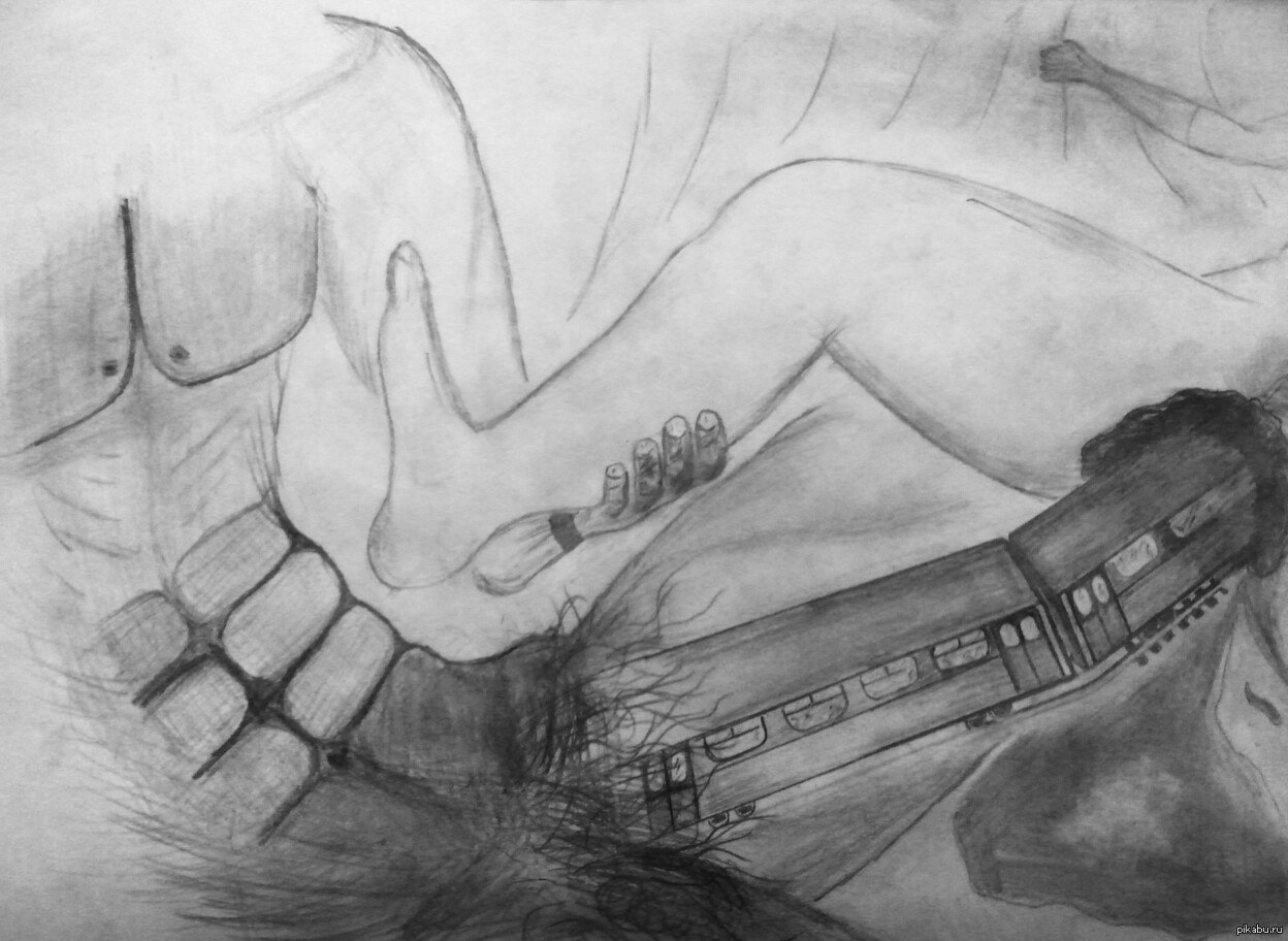 This is what my friend drew, calling it Moscow-Crimea O_o - NSFW, My, , Moscow, Crimea, Drawing, P * zdets