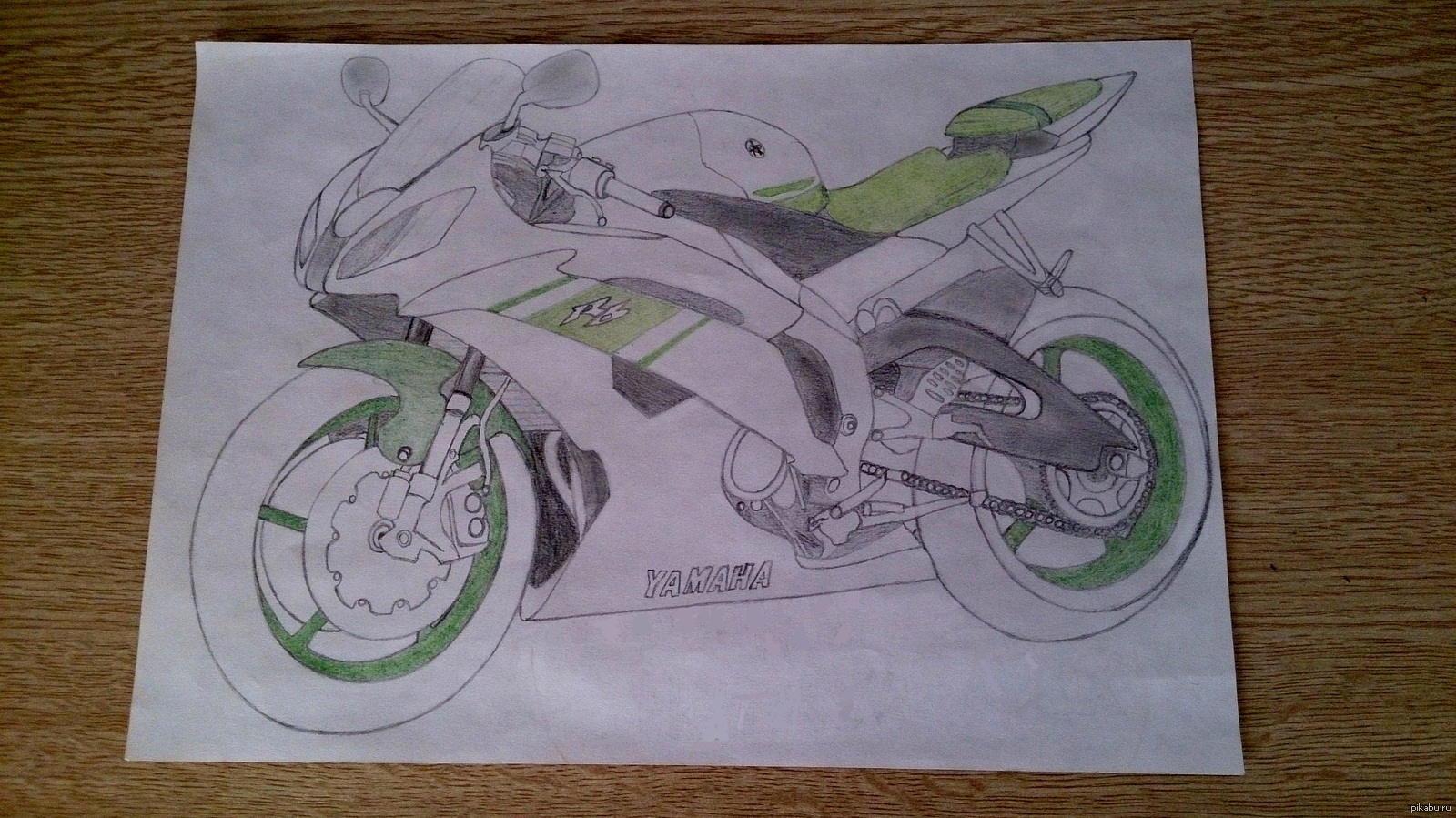 Рисунки мотоциклов лёгкие