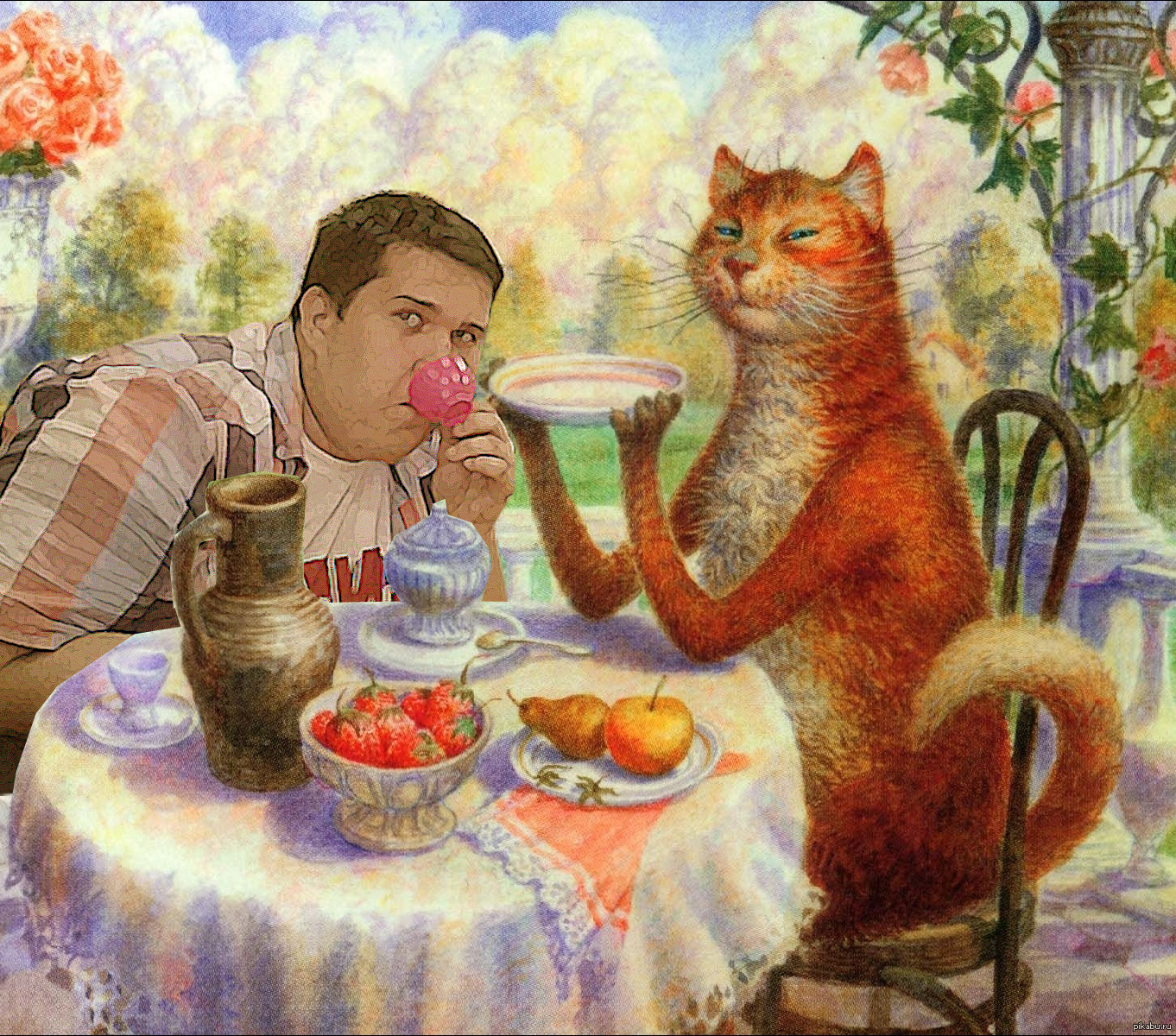 Сергей Бессонов картины чаепитие