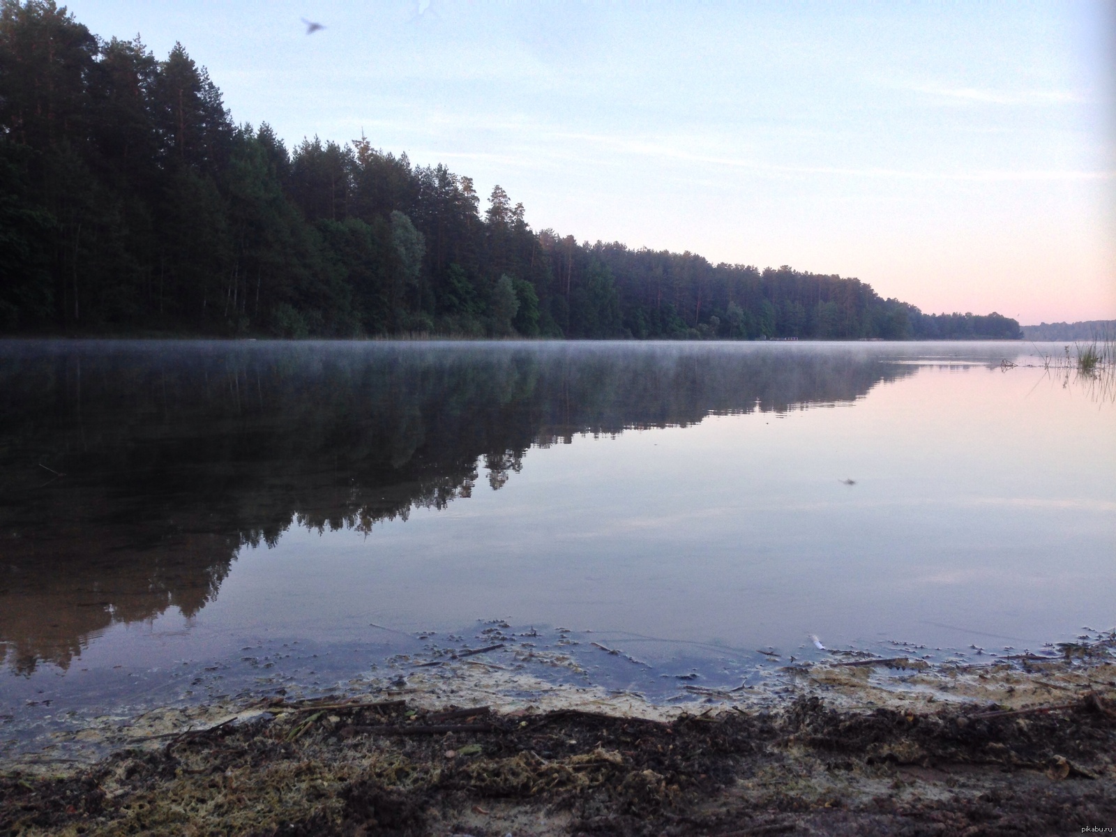 Яльчик озеро на рассвете