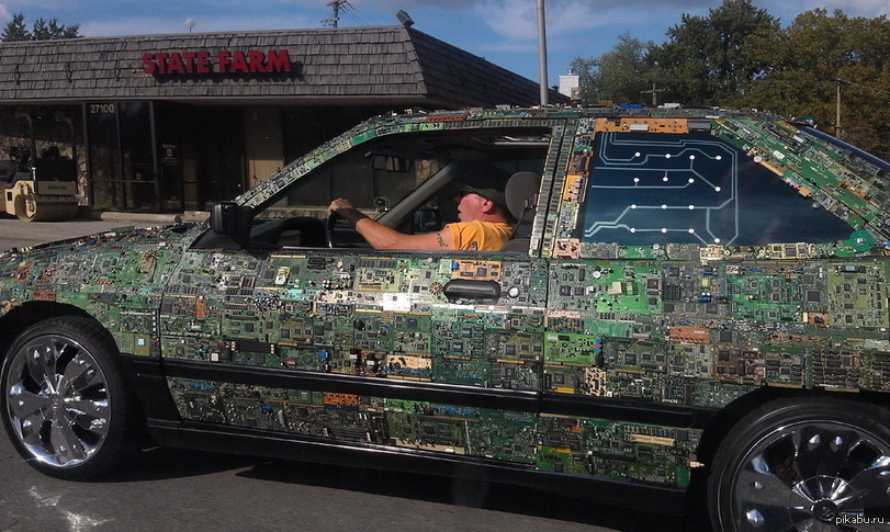 Just a guy rides his mother - Car for pumping, Motherboard