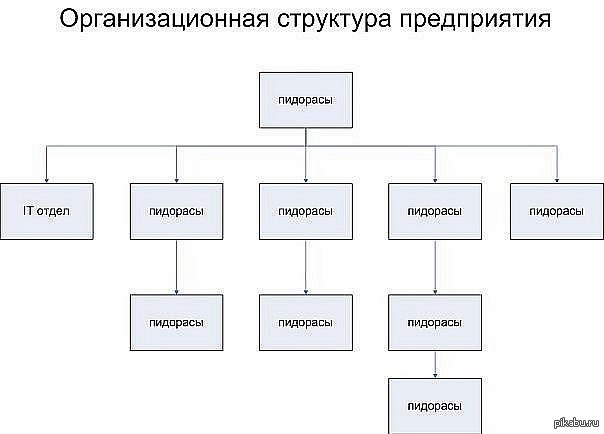 Оргструктура предприятия схема пример